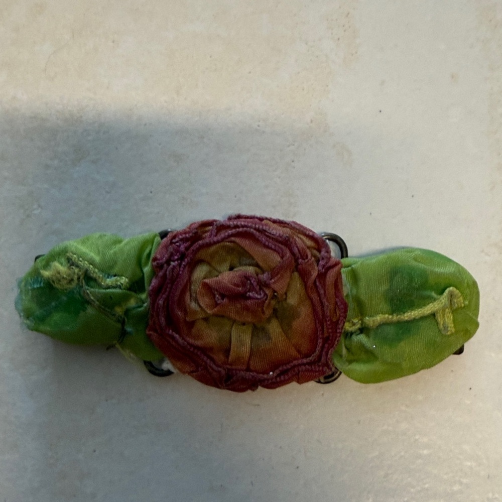 Green and Red Rose Accessory